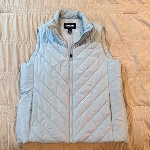Lands' End Women's Sky Blue Quilted Vest